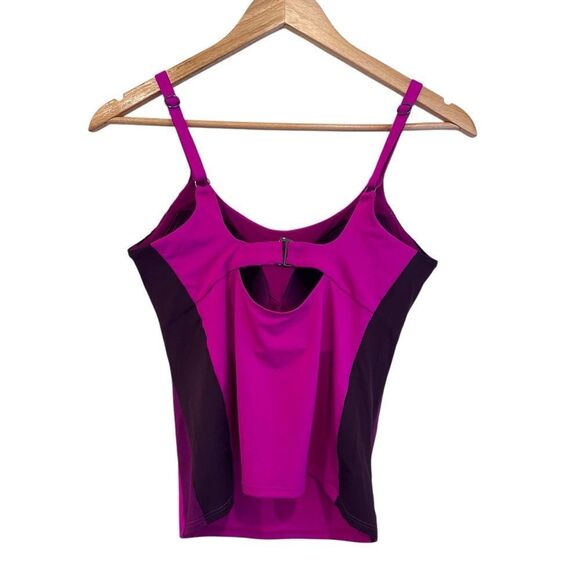 Athleta Coastline Bra Cup Tankini Top in Electric Fuchsia Size 32 D/DD - Picture 3 of 6